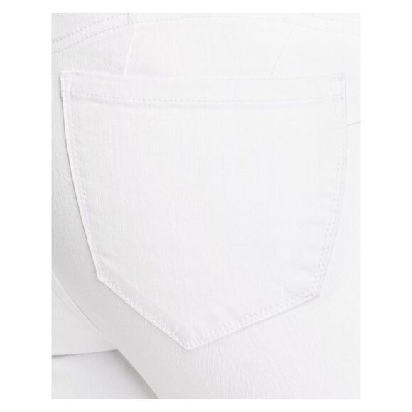 JAG Womens Skinny Jeans White Zippered Pocketed Solid Mid Rise Juniors 0/25 - Picture 4 of 4